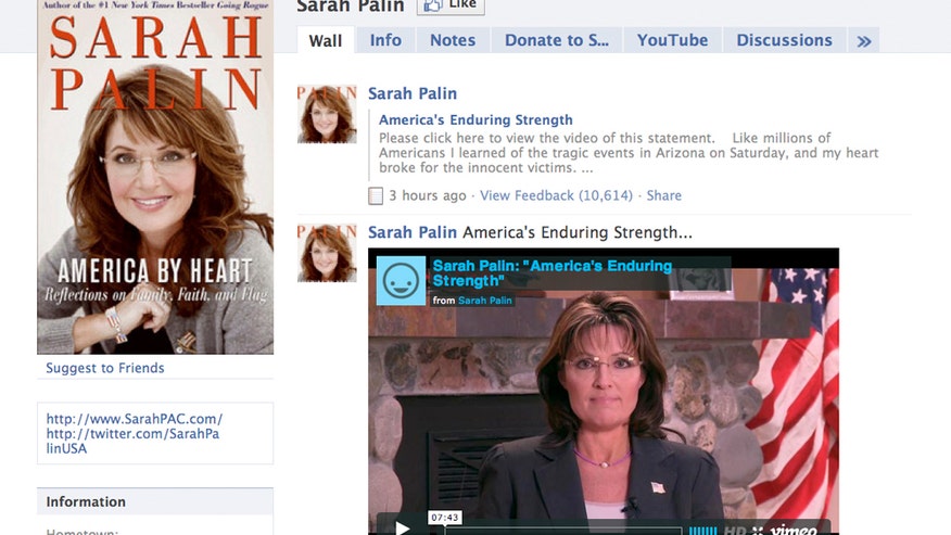 Palins facebook video